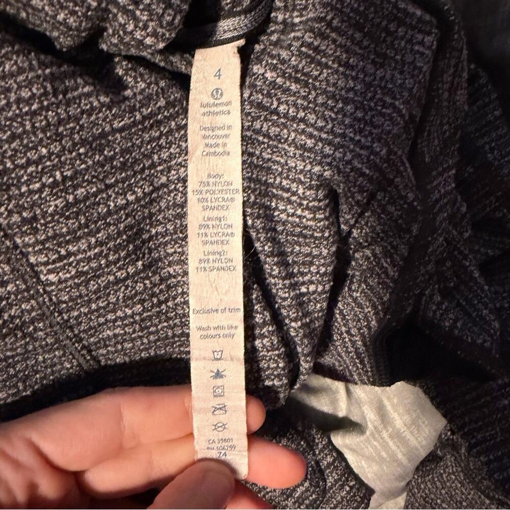 Lululemon Think Fast Pullover Grey Size 4 - Picture 5 of 7